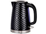Russell Hobbs Wasserkocher, Schwarz, Kunststoff, 1,7 L, 16.5x24.5x21.5 cm, automatische Abschaltung, 360°-Sockel, Beleuchtung, Küchengeräte, Wasserkocher