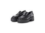 Hogan Low-Top Sneaker - Loafer aus Glattleder - Gr. 38 (EU) - in Schwarz - für Damen