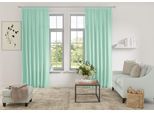 Vorhang MY HOME "Parry" Gr. 2, grün (mint), B:140cm H:175cm, Polyester, Recyceltes Material, Gardinen, Vorhang, 2-er Set, blickdicht, monochrom, basic, einfarbig, Bestseller