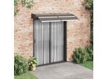 vidaXL Vordach Schwarz 200x100 cm PC
