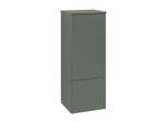 Villeroy und Boch Antao Mittelschrank L43000HL mit Beleuchtung, 1 Tür, 414 x 1039 x 356 mm, Front ohne Struktur, Leaf Green Matt Lacquer / Leaf Green Matt Lacquer