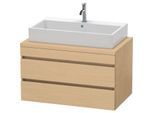 Duravit DuraStyle Waschtisch-Unterschrank DS531803030 90 x 54,8 cm, Eiche natur, für Konsole, 2 Schubkästen