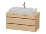 Duravit DuraStyle Waschtisch-Unterschrank DS530903030 100 x 47,8 cm, Eiche natur, für Konsole, 2 Schubkästen