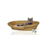 Rohrschneider ® Komfortables Katzenkörbchen mit Kissen