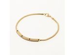 Goldfarbenes Armband mit Stabglied