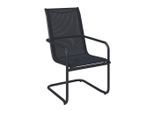 Ambia Garden Gartenstuhl Torino, Grau, Metall, Kunststoff, U-Form, 56x98x66 cm, wetterfest, lichtecht, stapelbar, Gartenmöbel, Gartenstühle, Gartenstühle