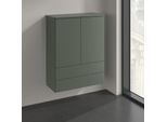 Villeroy und Boch Antao Highboard K47000HL 2 Türen, 814 x 1039 x 356 mm, Front ohne Struktur, Leaf Green Matt Lacquer / Leaf Green Matt Lacquer