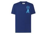 T-Shirt PHILIPP PLEIN "Skull", Jungen, Gr. S, 24, navy, Obermaterial: 100% Baumwolle, Shirts T-Shirt