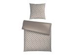 Dieter Knoll Wendebettwäsche Snako, Silber, Weiß, Textil, Abstraktes, 135x200 cm, Oeko-Tex® Standard 100, Oeko-Tex® Made IN Green, pflegeleicht, atmungsaktiv, schadstoffgeprüft, Schlaftextilien, Bettwäsche, Bettwäsche, Satin-Bettwäsche