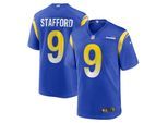 Footballtrikot NIKE "Nike Trikot Los Angeles Rams NFL Home Game Jersey Stafford 9", Herren, Gr. XXL, blau, 100% Polyester, Trikots