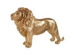Ambia Home Dekolöwe , Goldfarben , Kunststoff , Uni , Löwe , 16.5x34.5x54.5 cm , Kunsthandwerk, zum Stellen, handgemacht, handgemalt , Dekoration, Dekofiguren & Skulpturen, Dekotiere