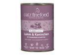 Catz finefood Nassfutter Katze Classic Adult Kaninchen und Lamm 24x400 g