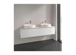 Villeroy und Boch Antao Waschtisch-Unterschrank K39053MT 160x36x50cm, Hahnlochbohrung, Waschbeckenplattenfarbe botticino, white matt lacquer