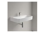 Villeroy und Boch Finion Waschtisch 416884RW 800 x 470 x 165 mm, mit verdecktem Überlauf, Stone White CeramicPlus