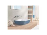 Villeroy und Boch Artis Aufsatzwaschtisch 417258BCW2 58x38cm, ohne Hahnloch, ohne Überlauf, Ocean
