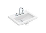 Villeroy und Boch HOMMAGE Einbau-Waschtisch 710263R1 63x52,5cm, 1 Hahnloch, Überlauf, weiß ceramicplus