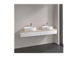 Villeroy und Boch Antao Waschtisch-Unterschrank L17153MT 160x19x50cm, Hahnlochbohrung, Waschbeckenplattenfarbe botticino, white matt lacquer
