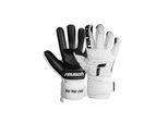 Torwarthandschuhe REUSCH "Attrakt Freegel Infinity", Damen, Gr. 10, schwarz-weiß (weiß, schwarz), 56% Elastodien, 34% Polyester, 5% Lederimitat, mehrfarbig, Handschuhe, mit Innennaht Schnitt und Grip Infinity Belag