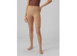 Radlerhose VERO MODA "VMJACKIE SHORTS SEAMLESS GA NOOS", Damen, Gr. S (36), N-Gr, braun (tan), Jersey, Obermaterial: 77% Nylon, 16% Polyamid, 7% Elasthan, unifarben, schmal, Hosen Radlerhose