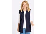Fleeceweste CLASSIC BASICS, Damen, Gr. 44, marine, 100% Polyester, unifarben, Westen Fleeceweste