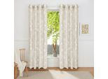 Gardine GOODPRODUCT "Linnah" Gr. 2, sand, B:175cm H:135cm, Polyester, Polyester, recyceltes Polyester (rPET), Gardinen, Gardine, halbtransparent, strukturiert, Wohnzimmer, Schlafzimmer, Esszimmer