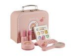 My Baby Lou Spielkoffer , Rosa, Mehrfarbig, Weiss , Holz, Papier, Metall, Kunststoff, Textil , 13-teilig , Schima , massiv , 9x20.5x22 cm , unisex , EN 71 , Spielzeug, Holzspielzeug