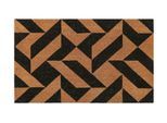 Fussmatte WECON HOME "Mainstage", beige (natur,schwarz), B:45cm H:18mm L:75cm, Kokos, Teppiche, Fussmatte, rutschfest, robust, innen, Aussenbereiche überdacht, schwer