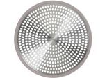 Abflusssieb OXO GOOD GRIPS "EDELSTAHLSIEB FÜR DUSCHABFLÜSSE", silber (silberfarben), H:0,25cm Ø:12cm, Edelstahl, Küchensiebe, Abflusssieb, für die Dusche