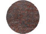 Hochflor-Teppich AYYILDIZ TEPPICHE "Enjoy Shaggy", orange (terra), H:50mm Ø:120cm, Kunstfaser, Teppiche, Hochflor-Teppich, melierter Langflor, Wohnzimmer