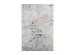 Teppich ELLE DECORATION "Chameis 160 cm x 230 cm", blau, grau, rosa, B:160cm L:230cm, Acryl, Teppiche, Teppich