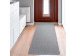 Teppich ANDIAMO "Luton, Made in Germany" Gr. 11, grau, B:67cm H:5mm L:180cm, Kunstfaser, Teppiche, Teppich, melierte Optik, auch als Läufer, Wohnzimmer & Schlafzimmer