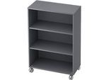Rollenregal TOPAS LINE, 3 Ordnerhöhen, B 800 mm, graphit