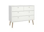 Livetastic Kommode, Weiß, Holz, Eiche, 4 Schublade(n) Schubladen, 98.7x81.7x39.1 cm, FSC Mix, stehend, in verschiedenen Größen erhältlich, Wohnzimmer, Kommoden & Sideboards, Kommoden