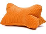 Nackenkissen GÖZZE "Cord Lesekissen Capri", orange, B:40cm H:19cm L:25cm, Polyester, Funktionskissen