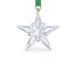 Dekohänger SWAROVSKI "Kristallfigur Sammelfigur Annual Edition Little Star Ornament 2025", grün (kristallweiß, goldfarben, grün), Dekohänger, Baumwolle, Kristallglas, Metall, Swarovski Kristall