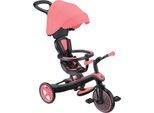 Dreirad GLOBBER "EXPLORER TRIKE 4in1", coral pink, Dreiräder, Kinder
