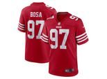 Footballtrikot NIKE "Nike Trikot San Francisco 49ers NFL Home Game Jersey Bosa 97", Herren, Gr. L, rot (mehrfarbig), 100% Polyester, Trikots