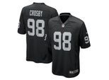 Footballtrikot NIKE "Nike Trikot Las Vegas Raiders NFL Home Game Jersey Crosby 98", Herren, Gr. S, schwarz (mehrfarbig), 100% Polyester, Trikots