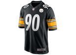 Footballtrikot NIKE "Nike Trikot Pittsburgh Steelers NFL Home Game Jersey Watt 90", Herren, Gr. XXL, schwarz (mehrfarbig), 100% Polyester, Trikots