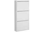Carryhome Schuhkipper , Weiss , Metall , 50x103.5x15 cm , Typenauswahl , Garderobe, Schuhaufbewahrung, Schuhkipper