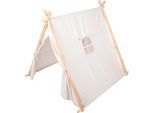 Spielzelt SMALL FOOT "naturweiß", bunt, Spielzelte, KinderB:103cm H:102cm T:107cm, Holz, Spielzelt, B:103cm H:102cm T:107cm