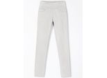 Schlupfhose CASUAL LOOKS, Damen, Gr. 24, Kurzgrößen, weiß, 65% Baumwolle, 33% Polyester, 2% Elasthan, unifarben, lang, Hosen Schlupfhose