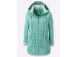 Funktionsjacke CASUAL LOOKS, Damen, Gr. 24, grün (blaugrün), 100% Polyester, unifarben, Jacken Funktionsjacke