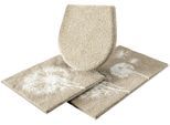 Badematte GRUND "Pusteblume, Badvorleger, Badezimmer Teppich, sehr weich" Gr. 10, beige (naturtöne), H:20mm, Polyacryl, Badematten, Badematte, weiche Haptik, auch als 2-teiliges Set erhältlich, Made in Europe