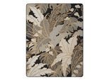 Wohndecke BIEDERLACK "Leavy Luxe mit geketteltem Zierstich", grau (anthrazit, natur), B:150cm L:200cm, Baumwolle, Polyacryl, Polyester, Wohndecken, Wohndecke, Made in Germany