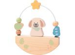 Motorikschleife STERNTALER "Hund Lucky Motorikwippe", bunt, Motorikspielzeug, BabyH:25cm L:19cm, Holz, FSC - schützt Wald, H:25cm L:19cm