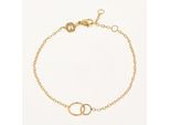 Goldfarbenes Armband mit Zwischenglied