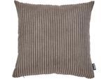 Dekokissen DONE. "Zoom", braun (chocolate), B:60cm L:60cm, Obermaterial: 92% Polyester, 8% Nylon, Dekokissen_Sitzkissen_Kissenhüllen, Kissenhülle aus modernem Cordstoff