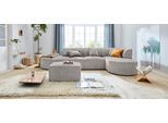 Ecksofa OTTO HOME "Alesund L-Form", grau (hellgrau), B:362cm H:84cm T:183cm, Cord (100% Polyester);Filzoptik (100% Polyester), Sofas, Ecksofa, bestehend aus Modulen, auch einzeln erhältllich, miteinander verbunden