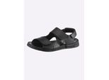 Sandale CLASSIC, Herren, Gr. 40, schwarz, Glattleder, Rindsleder, Basic, Schuhe Sandale